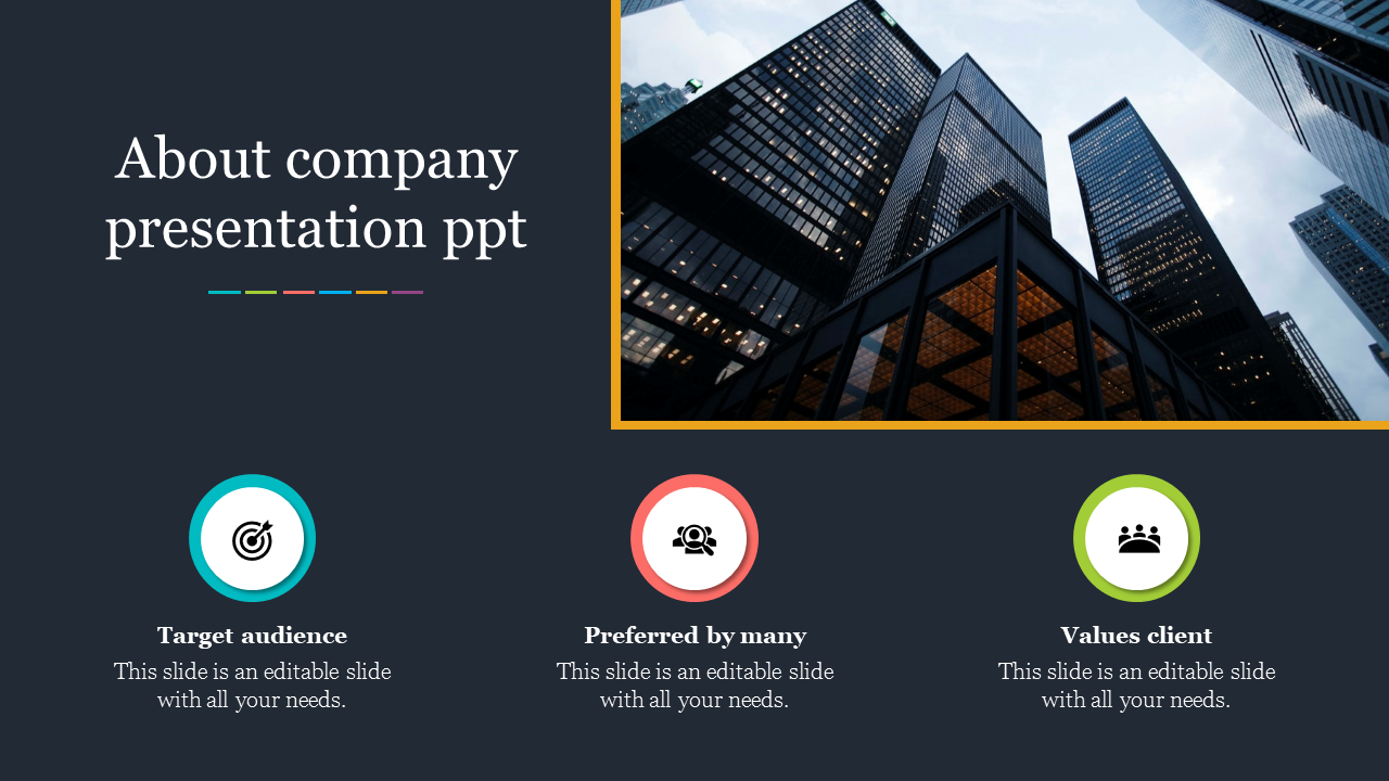 Download About Company Presentation PPT Template Designs